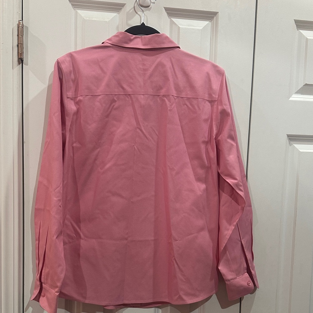 NEW Wrinkle-Free Pink Shirt size 10 - Picture 8 of 9
